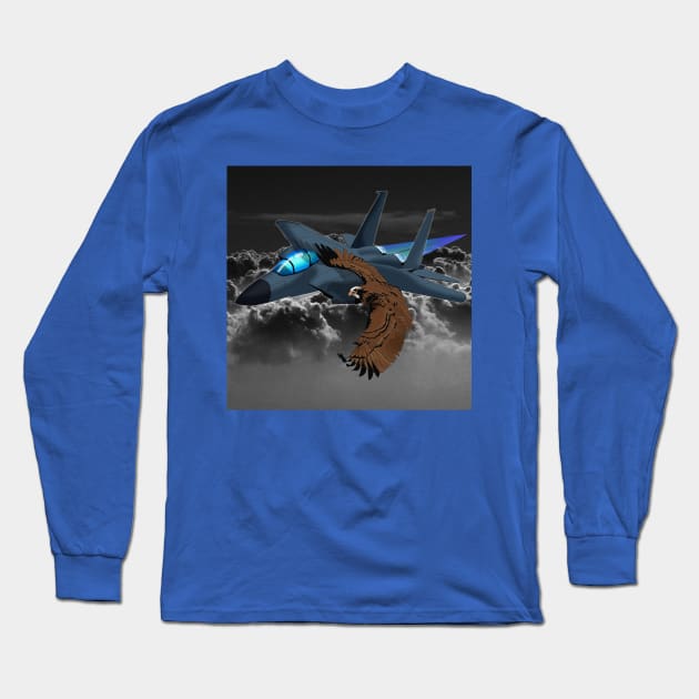 Strike Eagle Long Sleeve T-Shirt by lytebound